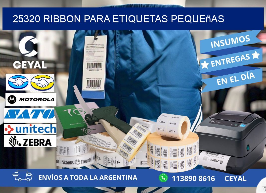 25320 ribbon para etiquetas pequeñas