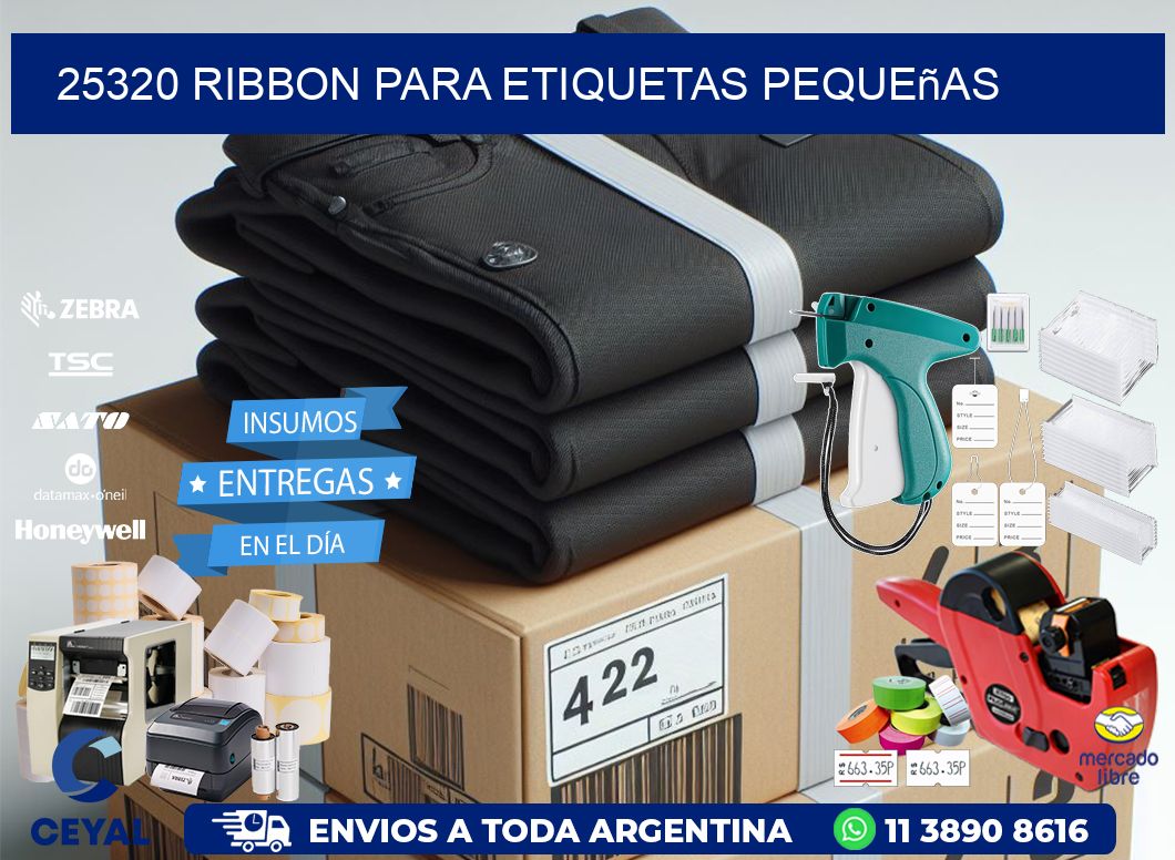 25320 ribbon para etiquetas pequeñas