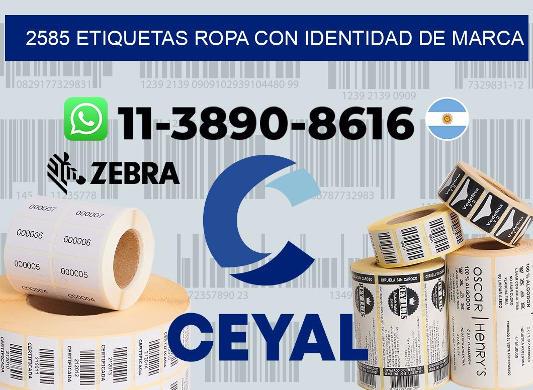 2585 Etiquetas ropa con identidad de marca