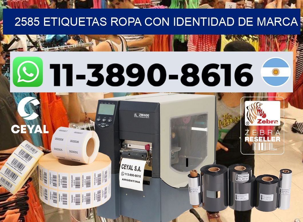2585 Etiquetas ropa con identidad de marca