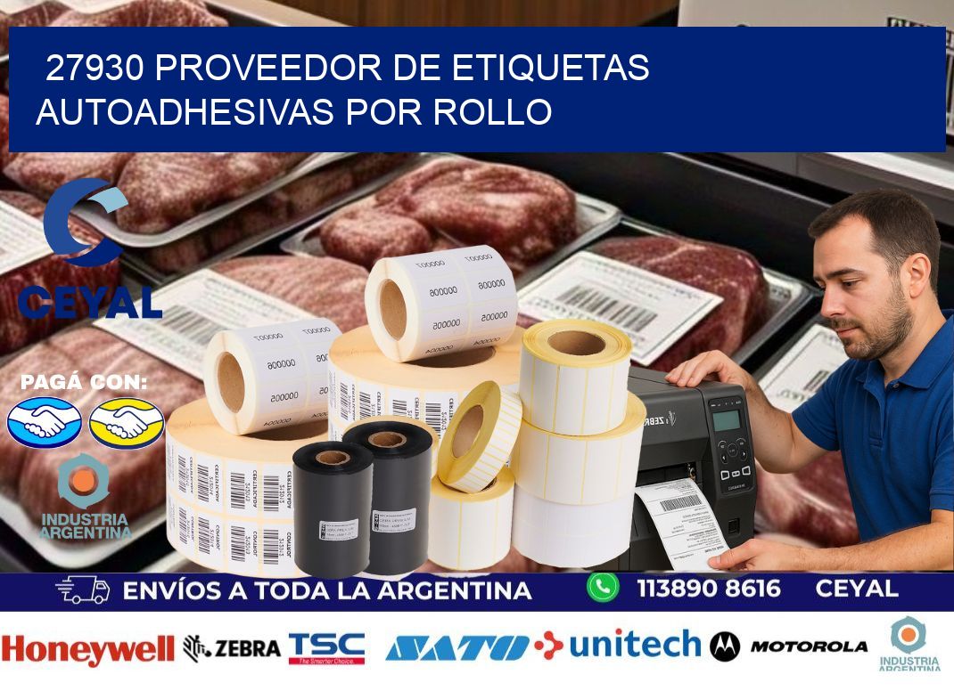 27930 proveedor de etiquetas autoadhesivas por rollo