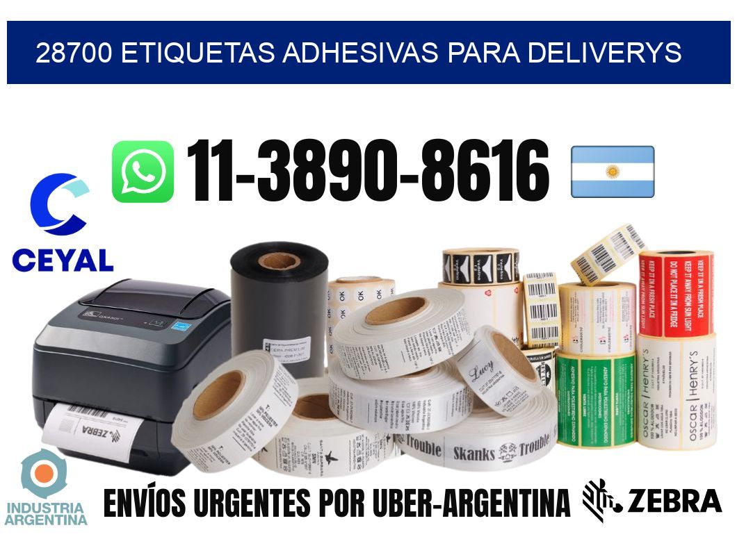 28700 etiquetas adhesivas para deliverys