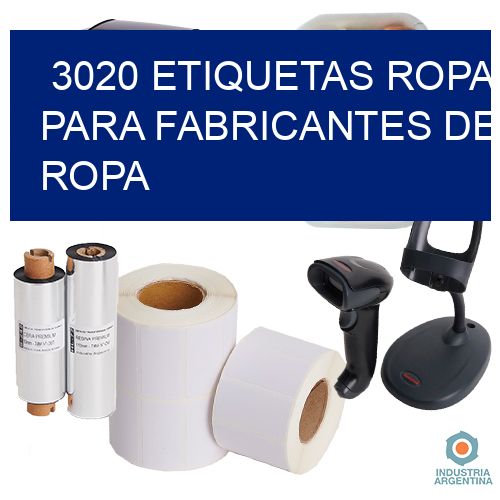 3020 Etiquetas ropa para fabricantes de ropa