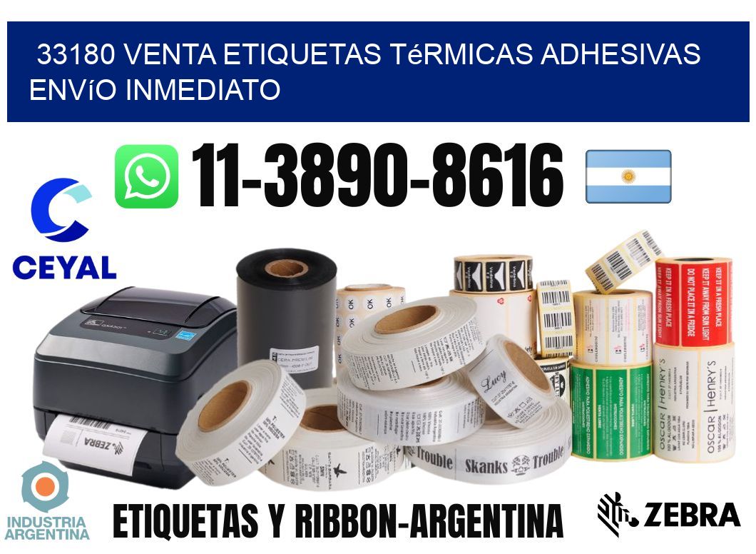 33180 venta etiquetas térmicas adhesivas envío inmediato