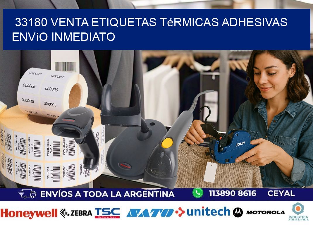 33180 venta etiquetas térmicas adhesivas envío inmediato