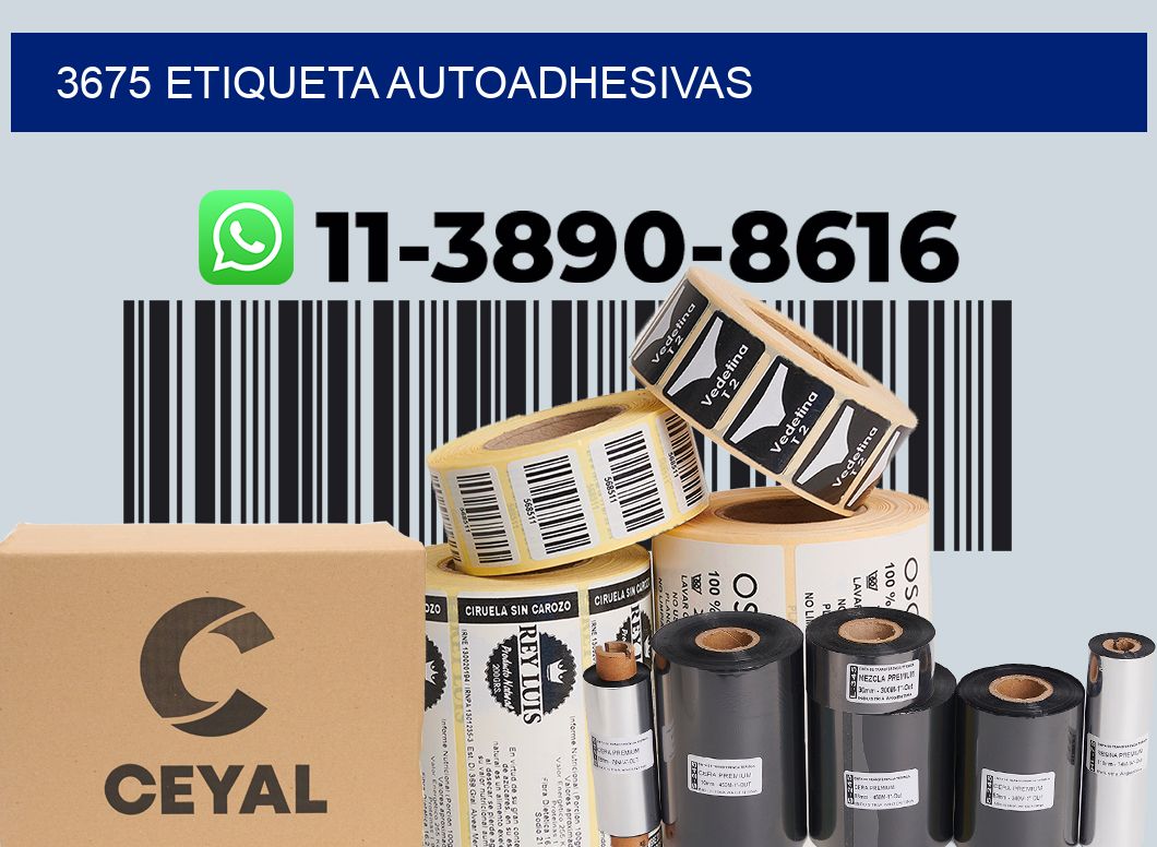 3675 etiqueta autoadhesivas