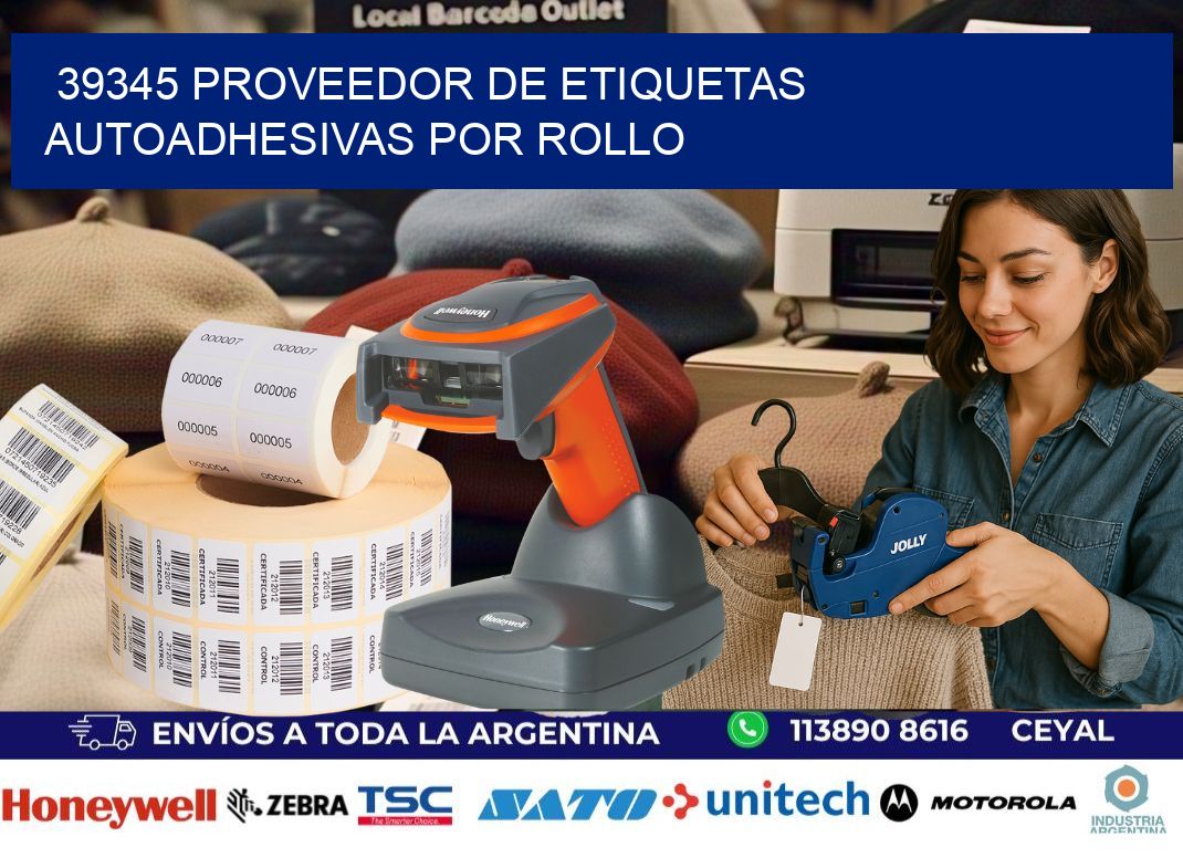 39345 proveedor de etiquetas  autoadhesivas por rollo