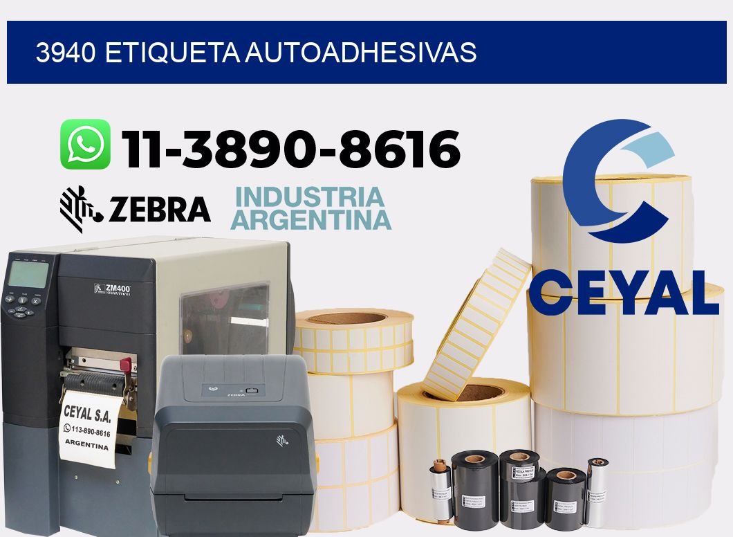 3940 etiqueta autoadhesivas