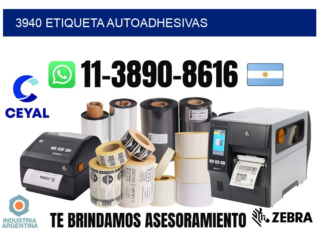 3940 etiqueta autoadhesivas