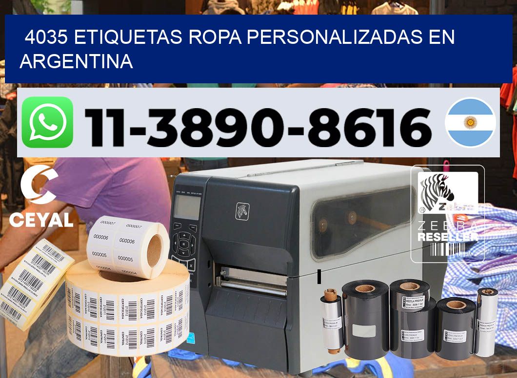 4035 Etiquetas ropa personalizadas en Argentina