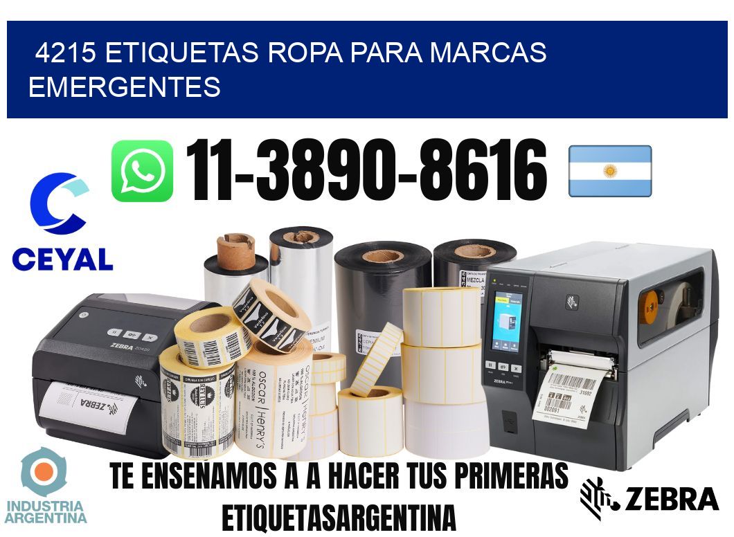 4215 Etiquetas ropa para marcas emergentes