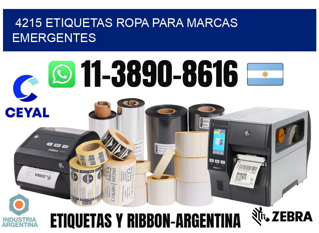 4215 Etiquetas ropa para marcas emergentes
