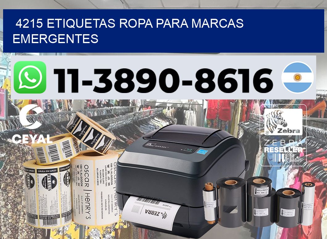 4215 Etiquetas ropa para marcas emergentes
