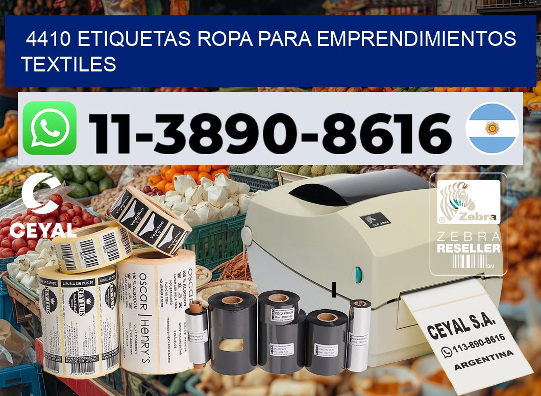 4410 Etiquetas ropa para emprendimientos textiles