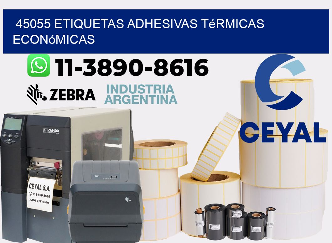 45055 etiquetas adhesivas térmicas económicas