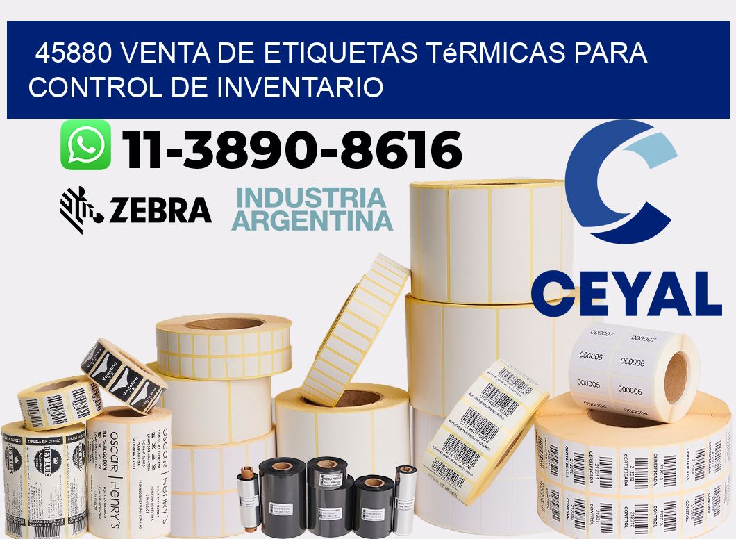 45880 venta de etiquetas térmicas para control de inventario