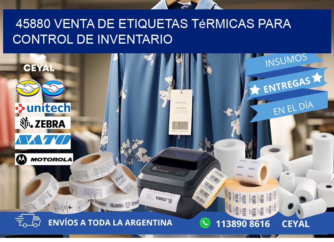 45880 venta de etiquetas térmicas para control de inventario