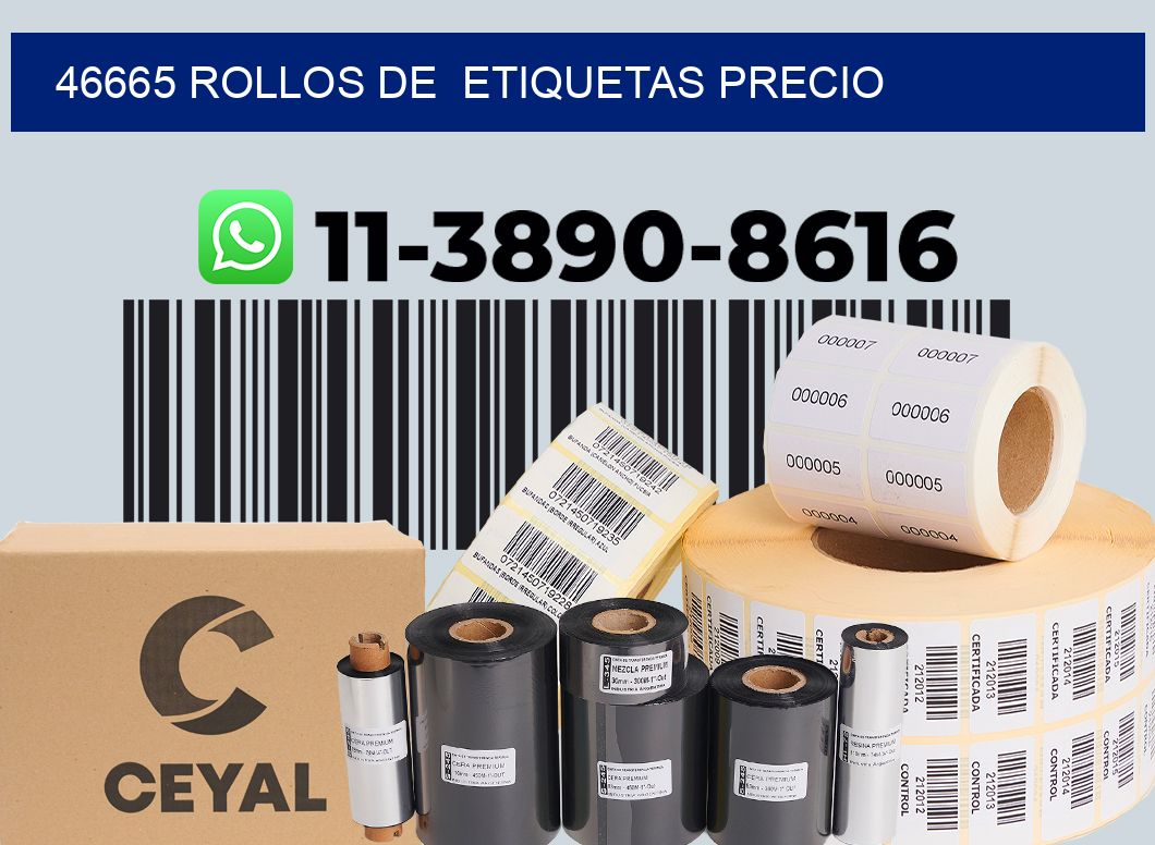 46665 rollos de etiquetas precio