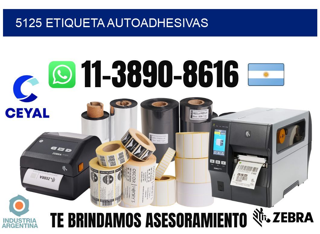 5125 etiqueta autoadhesivas