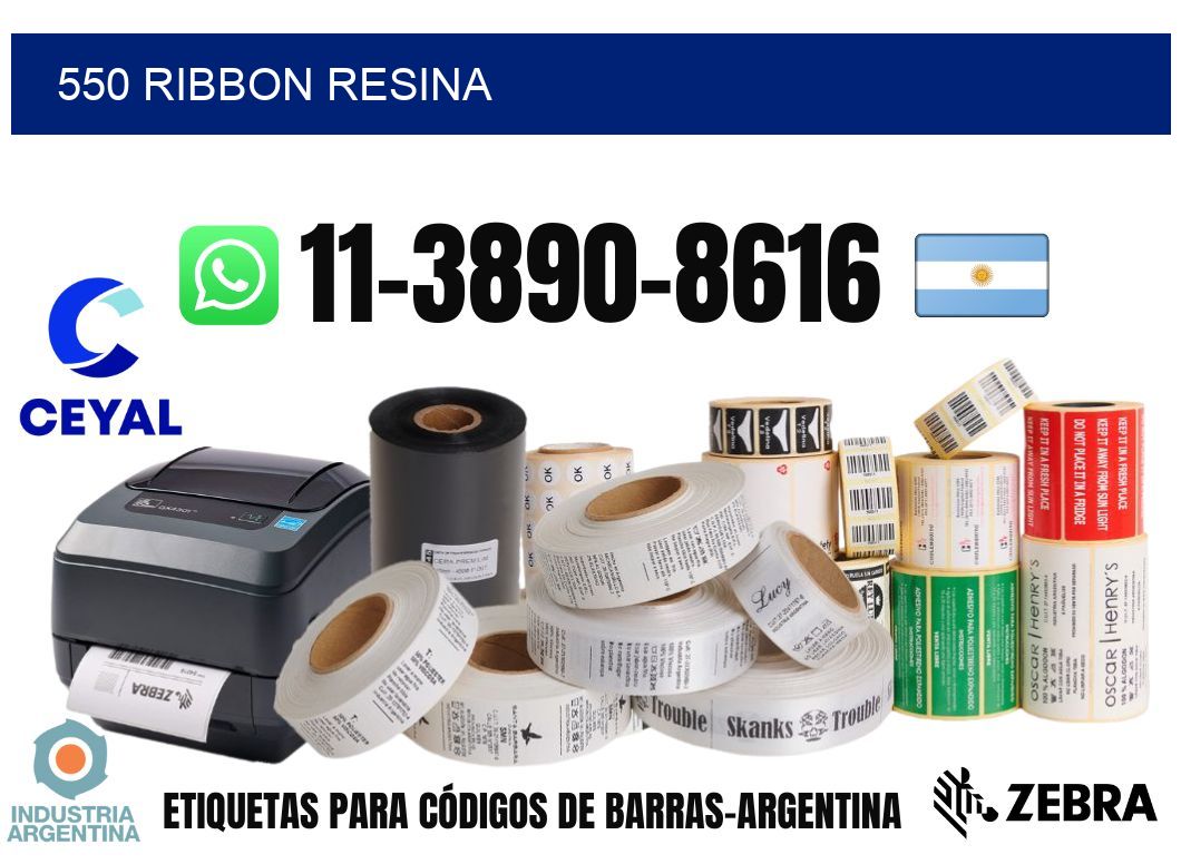 550 ribbon resina
