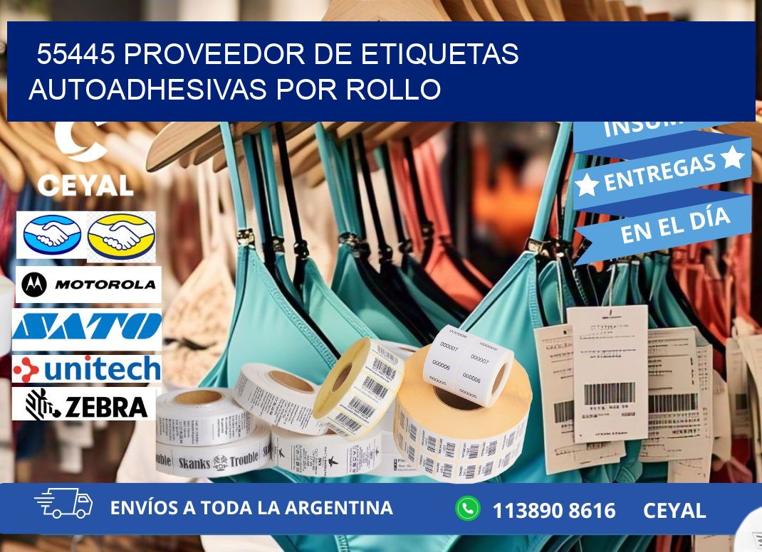 55445 proveedor de etiquetas autoadhesivas por rollo