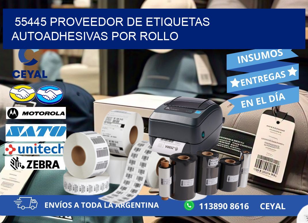 55445 proveedor de etiquetas autoadhesivas por rollo