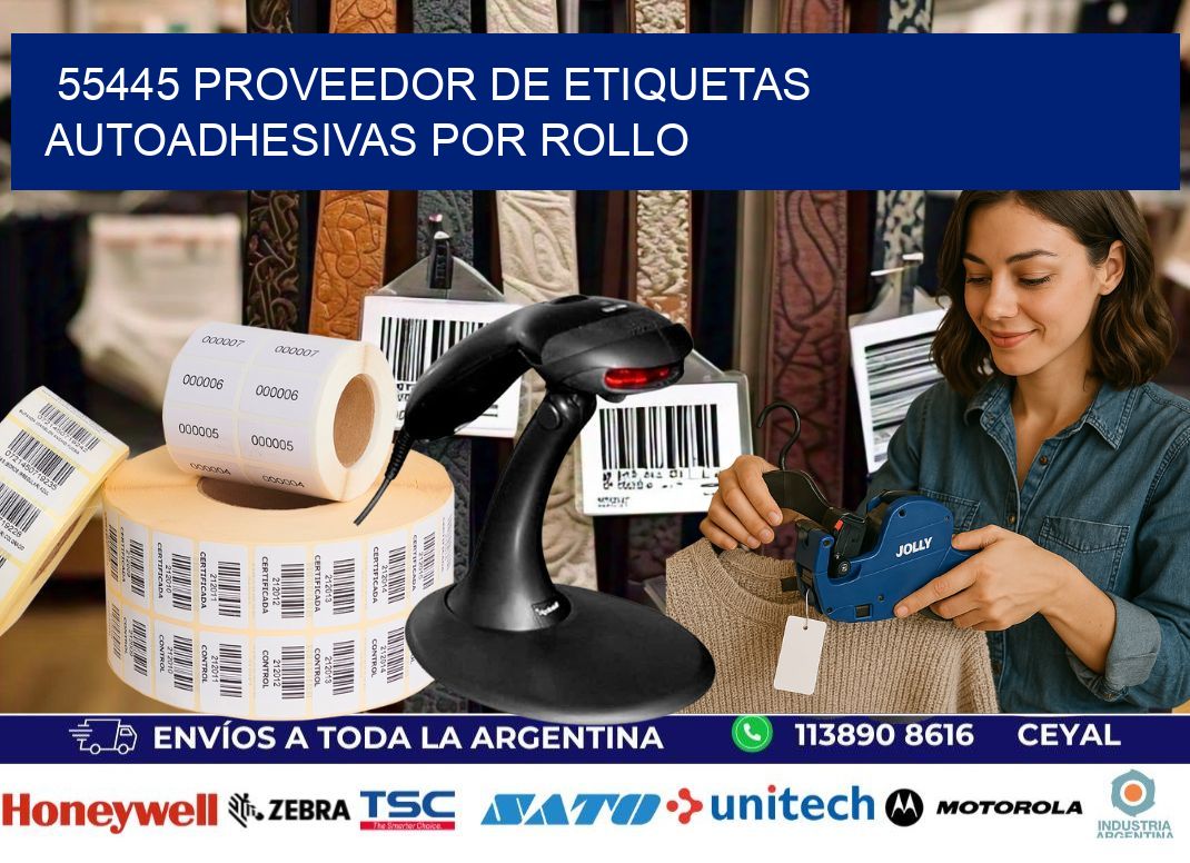 55445 proveedor de etiquetas autoadhesivas por rollo