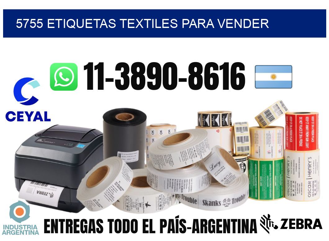 5755 Etiquetas textiles para vender