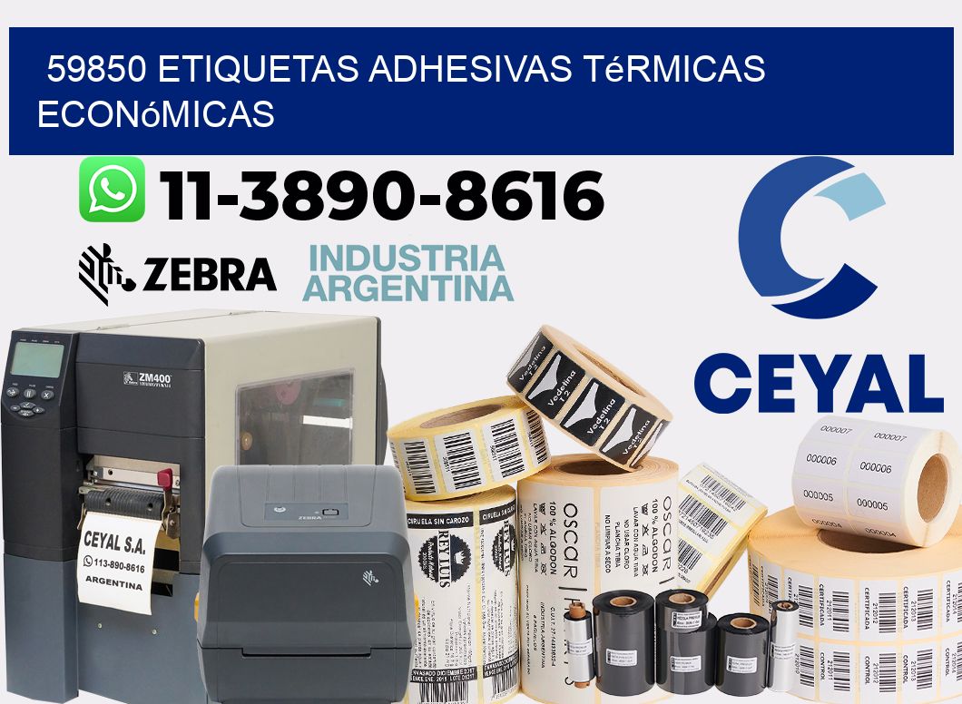 59850 etiquetas adhesivas térmicas económicas
