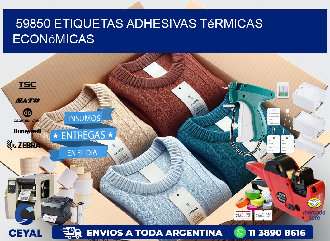 59850 etiquetas adhesivas térmicas económicas