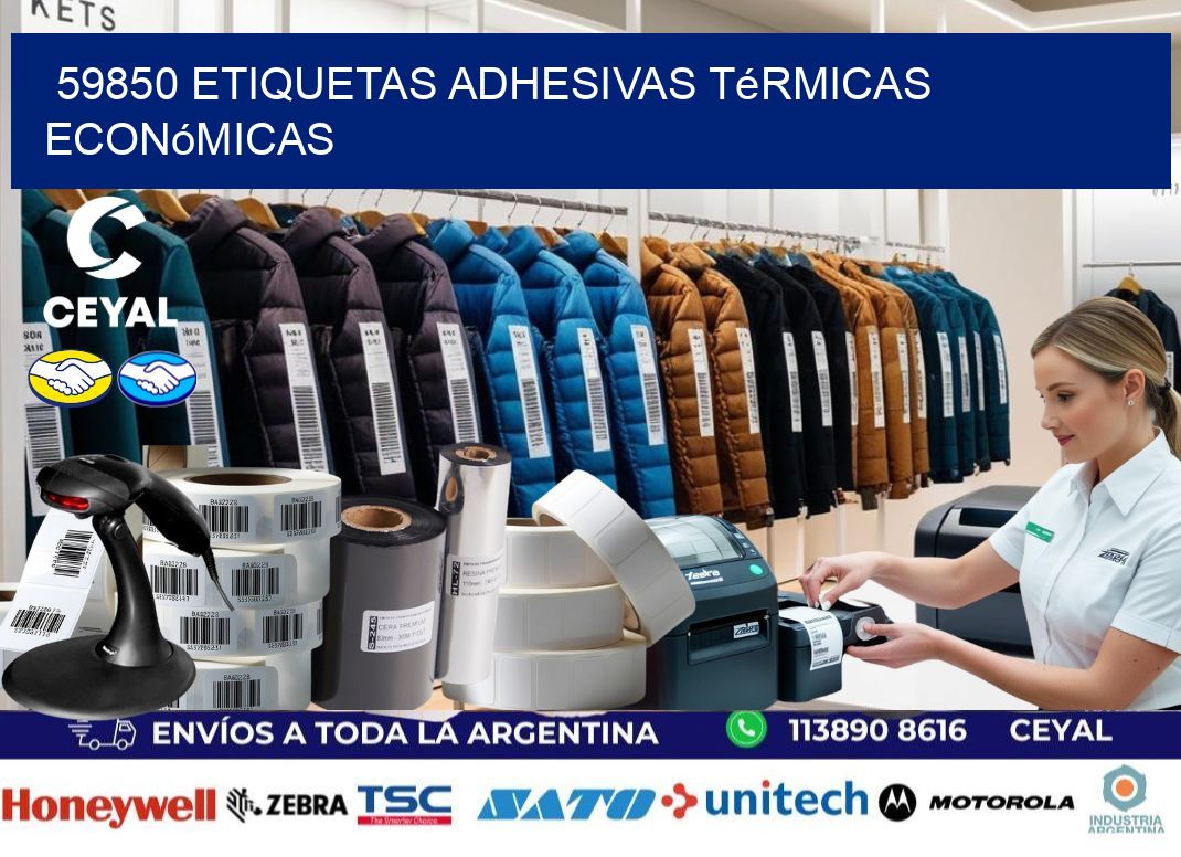 59850 etiquetas adhesivas térmicas económicas