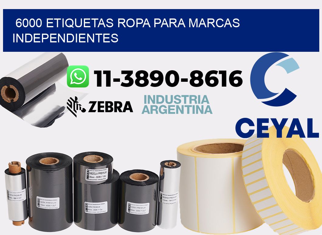 6000 Etiquetas ropa para marcas independientes