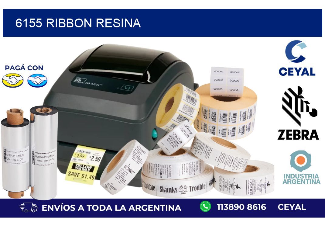 6155 ribbon resina