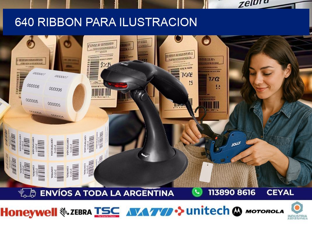 640 ribbon para ilustracion