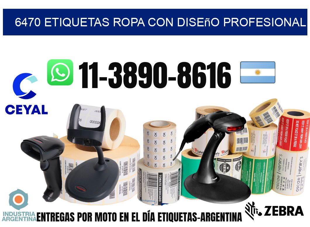 6470 Etiquetas ropa con diseño profesional