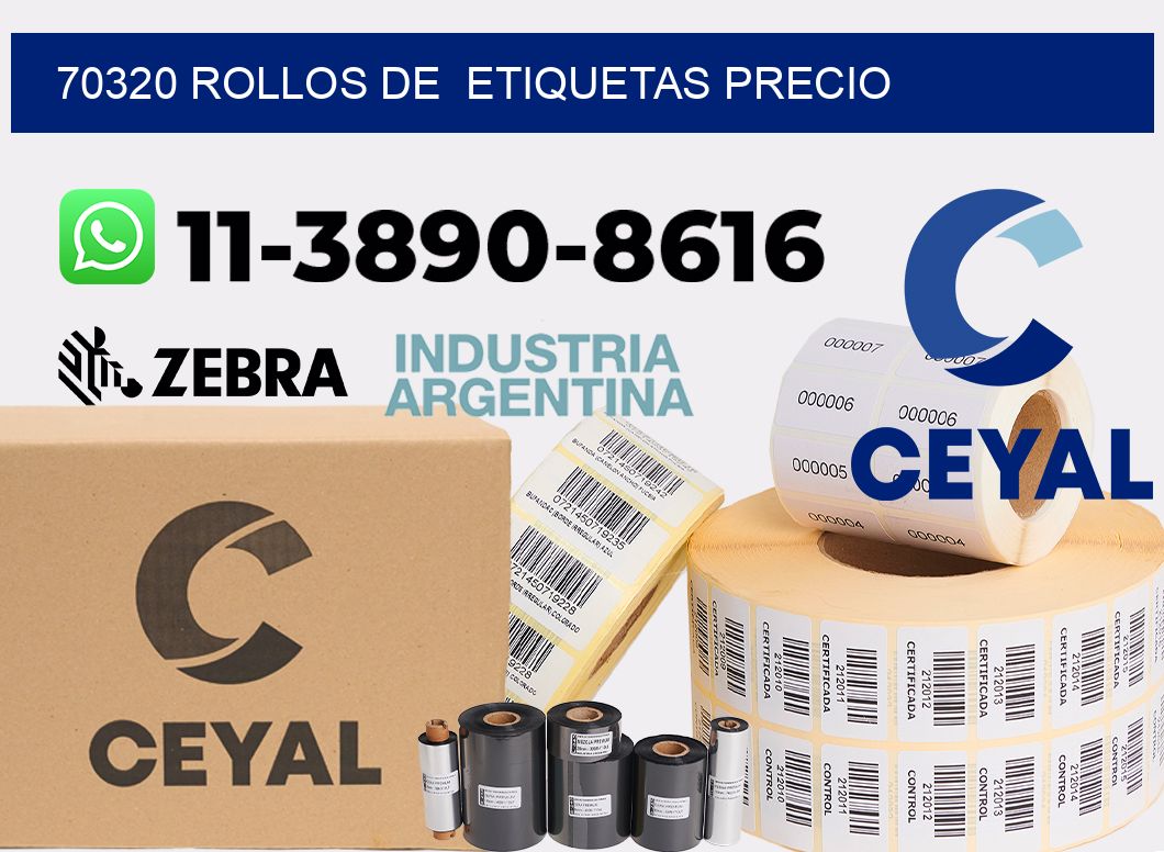 70320 rollos de etiquetas precio