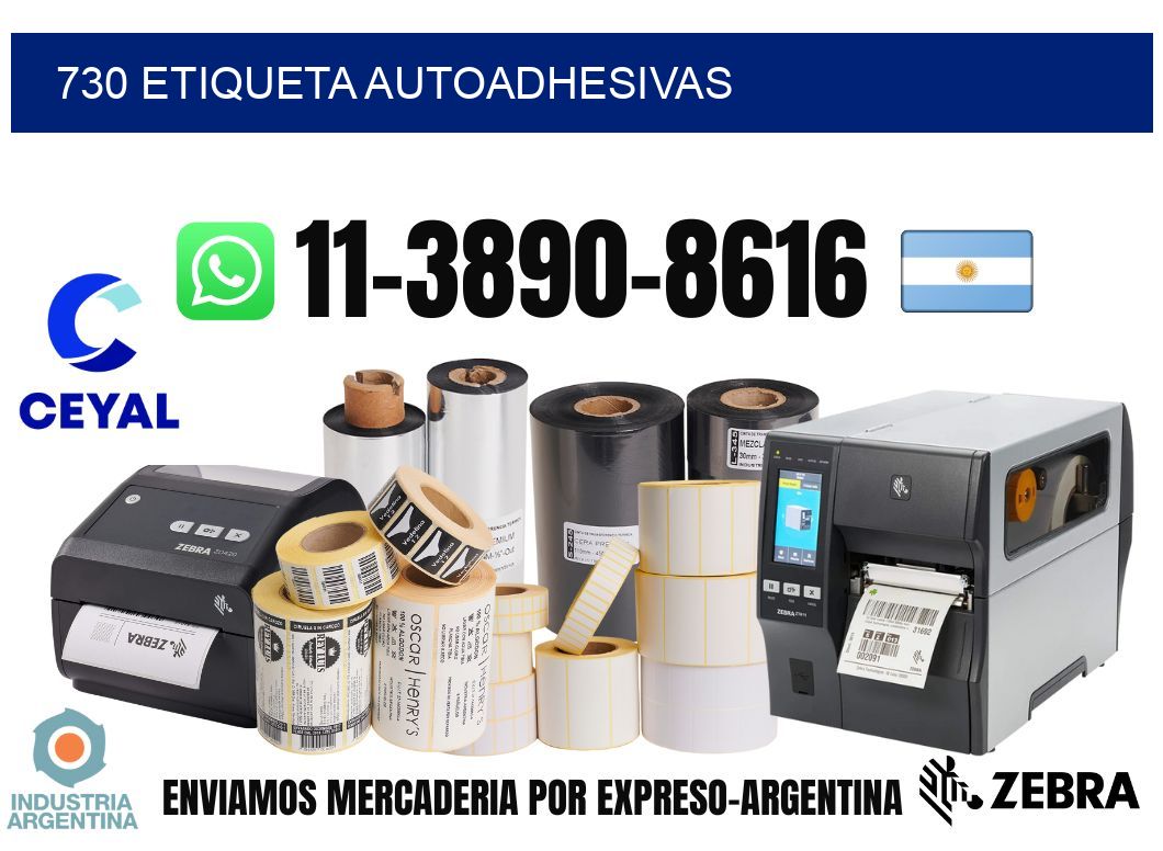 730 etiqueta autoadhesivas