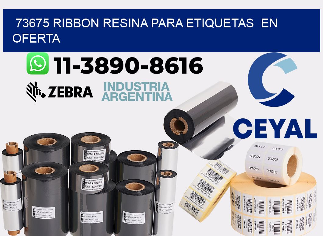 73675 ribbon resina para etiquetas en oferta