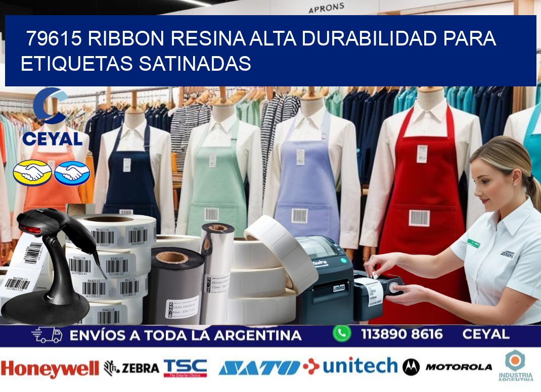 79615 ribbon resina alta durabilidad para etiquetas satinadas