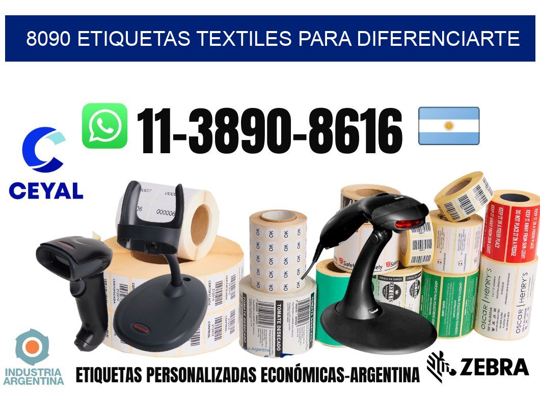 8090 Etiquetas textiles para diferenciarte