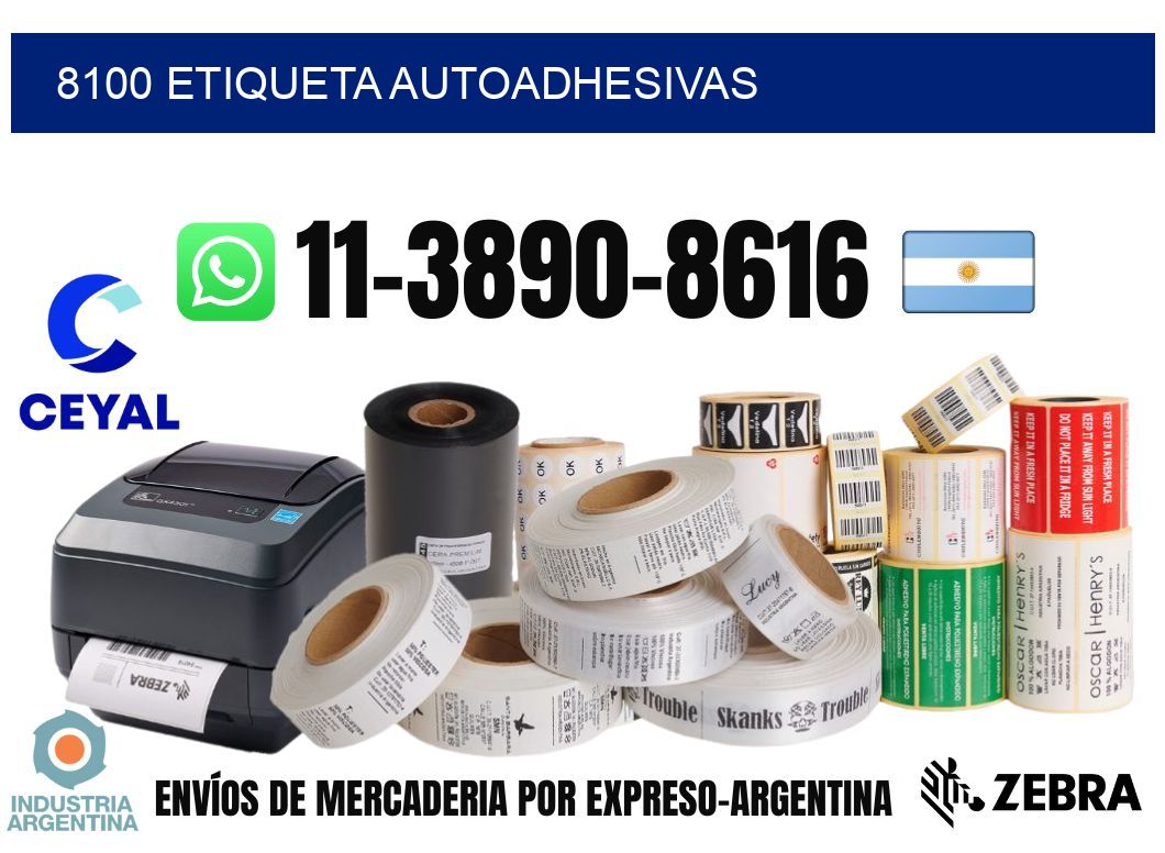 8100 etiqueta autoadhesivas