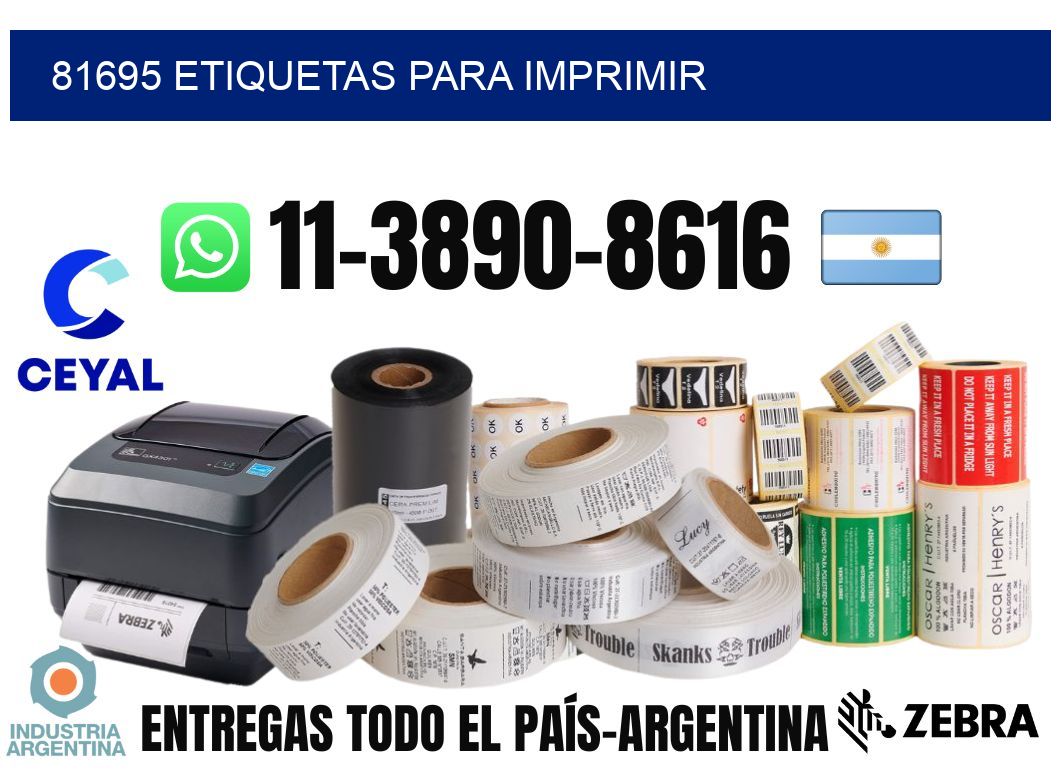 81695 etiquetas para imprimir