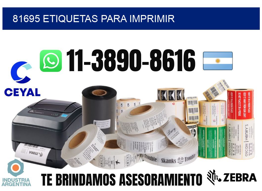 81695 etiquetas para imprimir