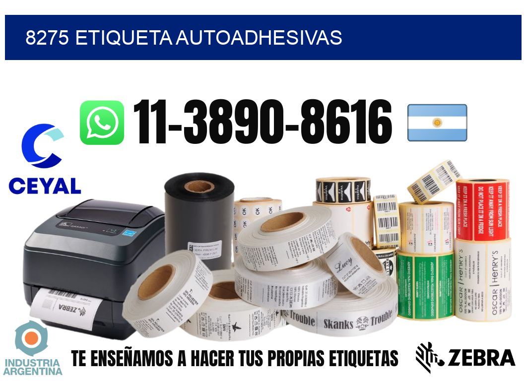 8275 etiqueta autoadhesivas