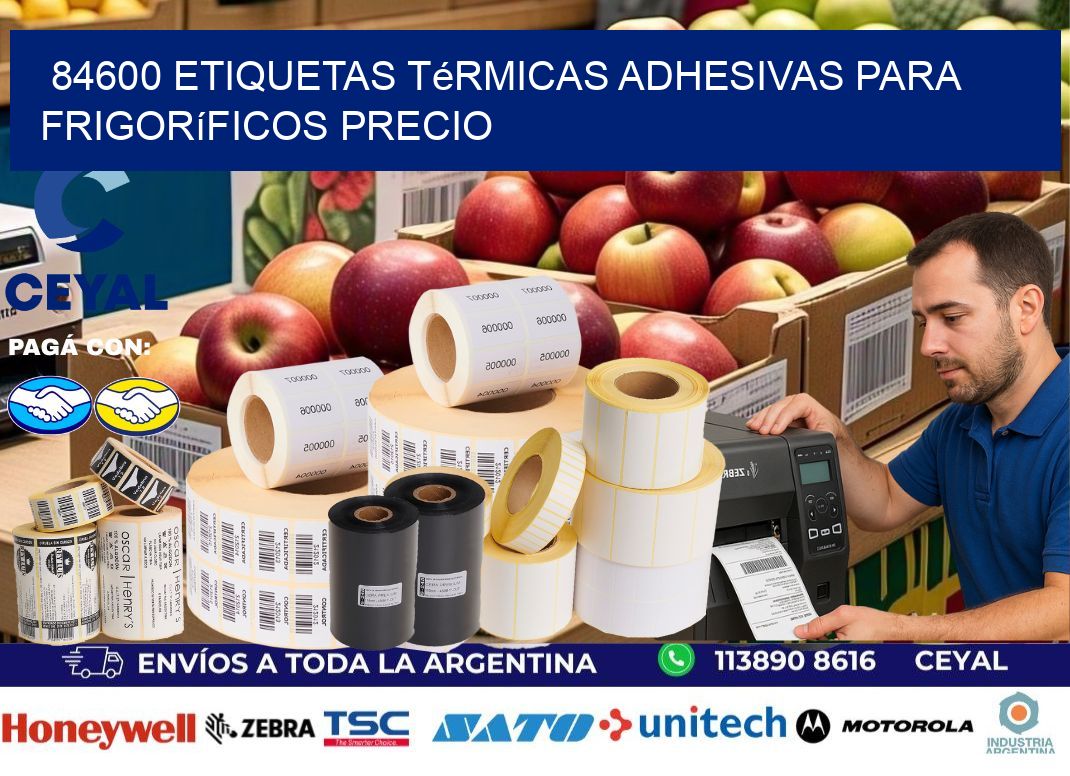 84600 etiquetas térmicas adhesivas para frigoríficos precio