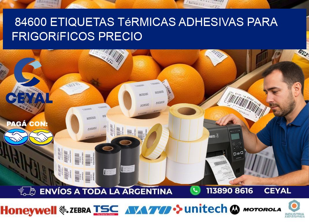 84600 etiquetas térmicas adhesivas para frigoríficos precio