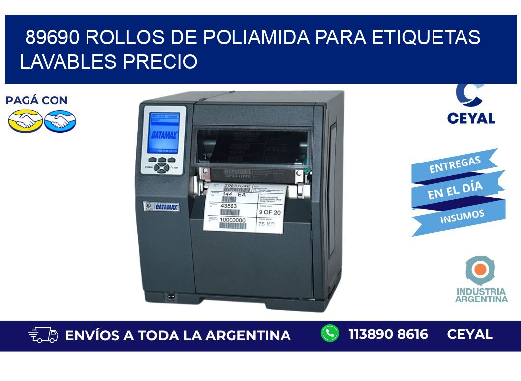 89690 rollos de poliamida para etiquetas lavables precio