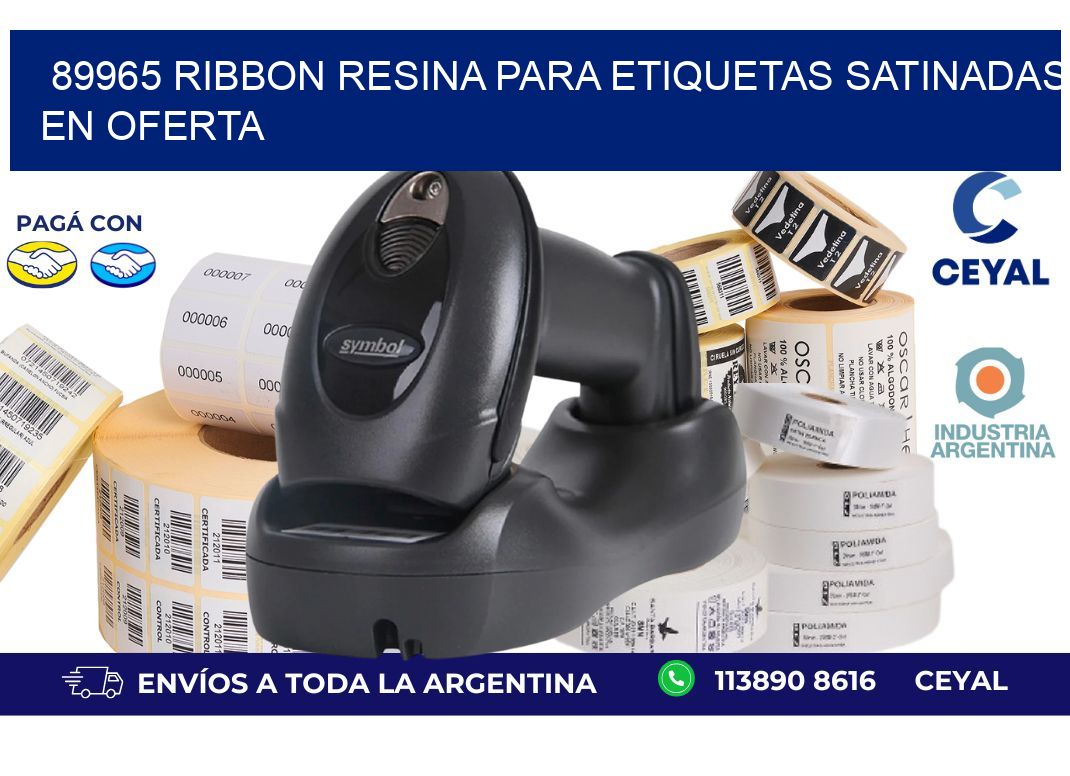 89965 ribbon resina para etiquetas satinadas en oferta