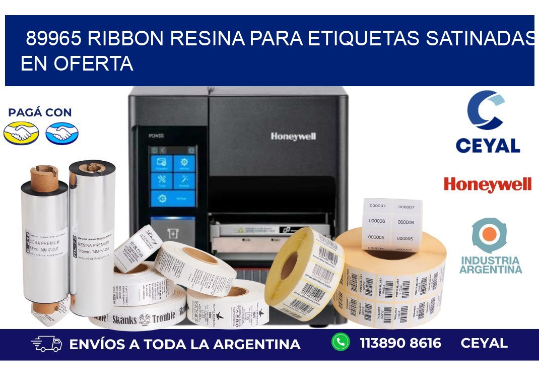 89965 ribbon resina para etiquetas satinadas en oferta