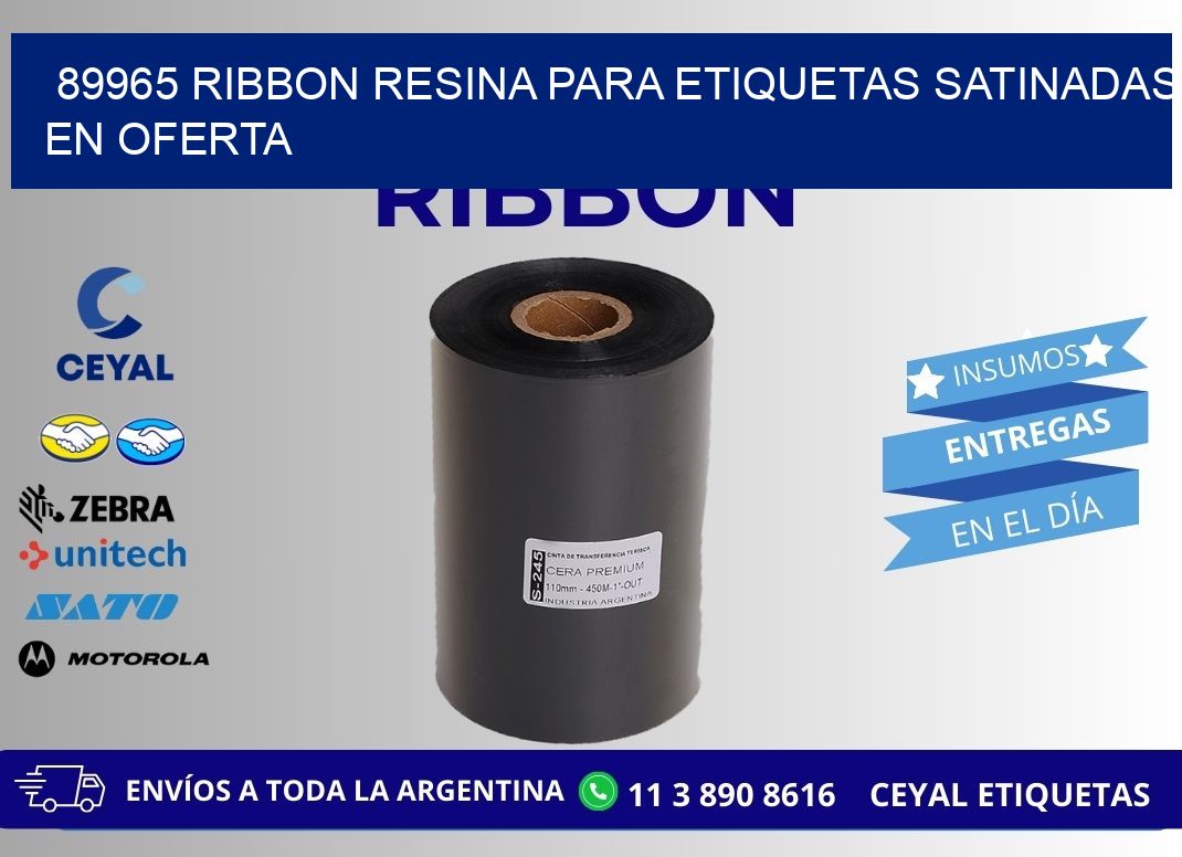 89965 ribbon resina para etiquetas satinadas en oferta
